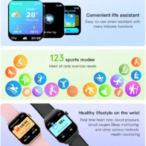 1.83 Waterproof Smart Watch – Unisex More Functions