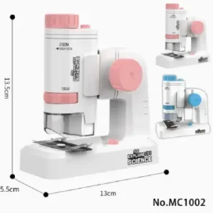 Children’s Portable Microscope with Prepared Slides Pink