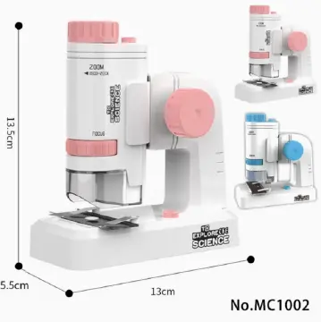 Children’s Portable Microscope with Prepared Slides Pink