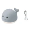 Mini Whale Fountain Bath Toy Grey