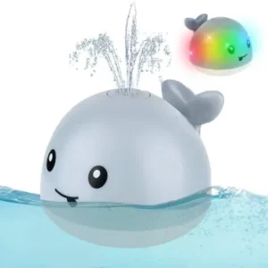 Mini Whale Fountain Bath Toy Grey 04